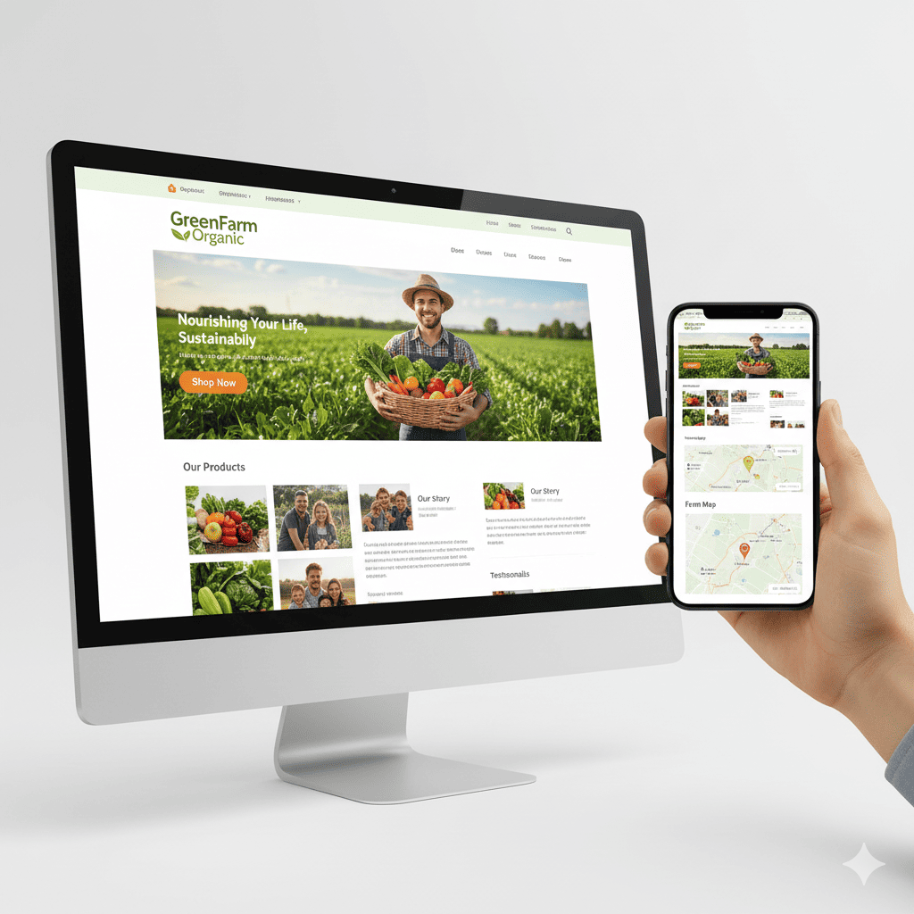 GreenFarm Organic - E-commerce Produk Organik